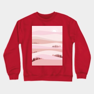 Over The Hills (Red) Crewneck Sweatshirt